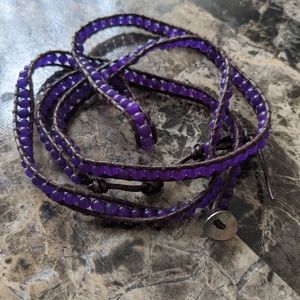 Chan Luu purple wrap bracelet